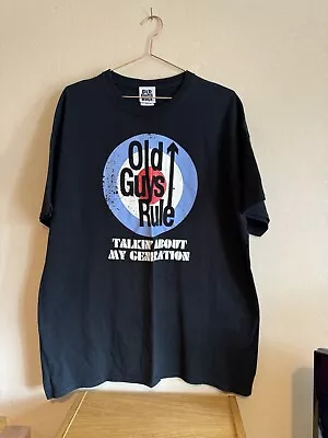 Buy Old Guys Rule T-shirt - My Generation - Size XL - Lovely Condition (Z) • 12£