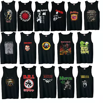 Buy Collection Of Classic Punk Rock Men's Tank Top • 11.67£