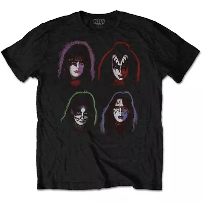 Buy Kiss Faces Black T-Shirt NEW OFFICIAL • 15.49£
