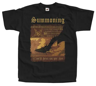 Buy Summoning - Let Mortal Heroes Sing Your Fame T Shirt S-5XL Black 100% Cotton • 20.54£