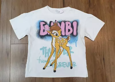 Buy Zara Girls Disney Bambi T Shirt 11-12 Yrs • 2.50£