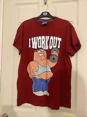 Buy Red Family Guy T-shirt -  Peter Griffin Size Medium • 6.99£