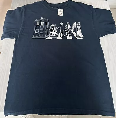 Buy 2012 OFFICIAL Ripple Junction Dr Who Doctor Abbey Road T Shirt Large • 14.99£