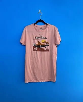 Buy Disney The Lion King Printed Longline Oversized Cotton Top T-shirt S UK 10/12 • 3£