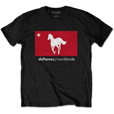 Buy Deftones Official Unisex T-Shirt: Star & Pony - Black  Cotton • 14.99£