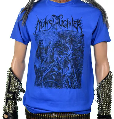 Buy NUNSLAUGHTER The Devil's Congeries Vol. 1 Blue T-Shirt • 29.83£