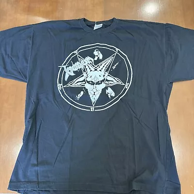Buy Vintage Venom Black Metal Band T Shirt Thrash Death Heavy Double Sided XL B1 • 42.92£