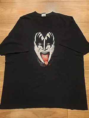Buy VTG Kiss T Shirt Mens XL Black Gene Simmons Graphic Print 2002 Retro Rock Tee • 29.99£