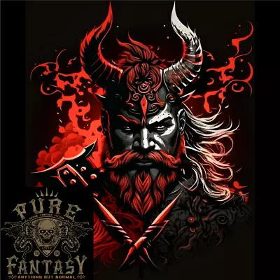 Buy An Artistic Fantasy Viking Warrior Mens Cotton T-Shirt Tee Top • 12.75£