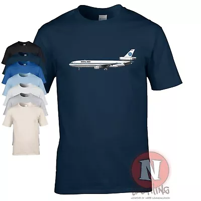Buy PanAm DC-10 T-shirt Classic Jet Plane Spotters Airline Crew Airports Tee • 14.99£