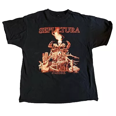 Buy SEPULTURA Arise Tee T Shirt Size XL Black Heavy Metal Band • 18.67£