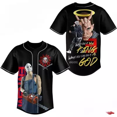 Buy Eminem Why Be A King When You Can Be A God Baseball Jersey • 33.56£