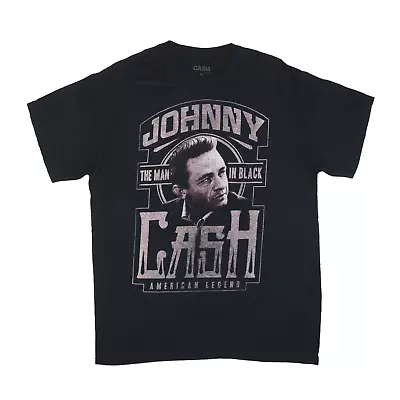 Buy JOHNNY CASH Band T-Shirt Black Short Sleeve Mens M • 26.99£