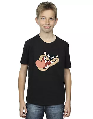 Buy Looney Tunes Boys Tasmanian Devil Face T-Shirt • 12.99£
