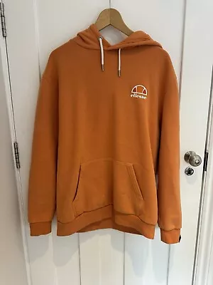 Buy Ellesse Bright Orange Hoodie Unisex Medium Long Sleeved Hooded Good Condition • 0.99£