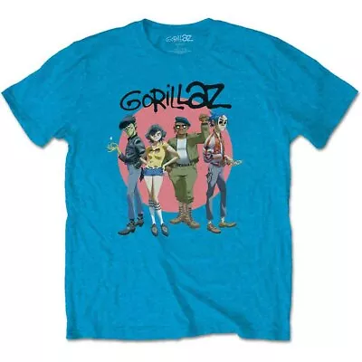 Buy Gorillaz Unisex T-Shirt: Group Circle Rise (Large) • 17.49£