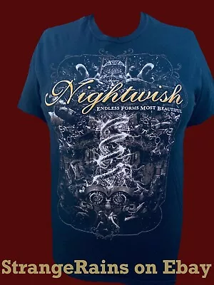 Buy 2016 NIGHTWISH Endless Forms Most Beautiful Unisex T Shirt Sz (M) Finland Metal • 21.89£