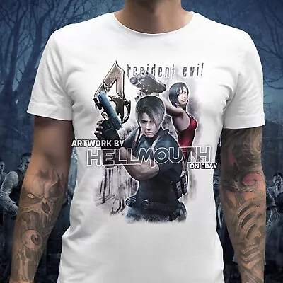 Buy Resident Evil 4 T-shirt - Mens Women's Sizes S-XXL - Leon Kennedy Ada Wong 2005 • 15.99£