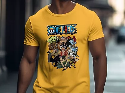 Buy One Piece Manga Strip Luffy Anime Pirate Unisex T-shirt T-Shirt Tee Top • 12.99£