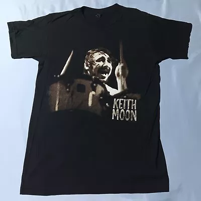 Buy Vintage 2010s Y2K Keith Moon Drummer Of The Who Rock Photo T-Shirt S Barely Worn • 29.88£