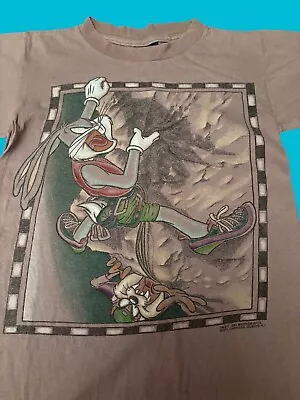 Buy Changes Single Stitch Vintage Tee Small 1994 Acme Rugged Bugs Bunny Taz • 18£