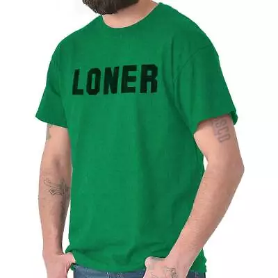 Buy Loner Antisocial Introvert Shy Solitary Gift Womens Or Mens Crewneck T Shirt Tee • 20.53£