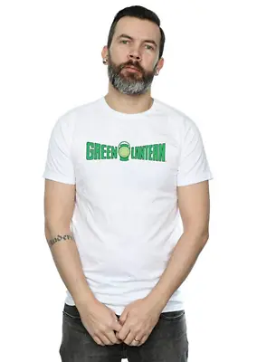 Buy Official DC Comics Marvel Green Lantern Text Crackle Logo White T-Shirt Size L • 3.99£