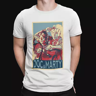 Buy Back To The Future Doc And Marty Hope T-Shirt  - Sci Fi - TV - Film- 80's -Retro • 8.39£