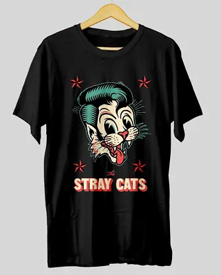 Buy * Vintage T-Shirt * The Stray Cats Band Tee 80s Rockabilly Rock Emo Retro • 27£