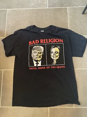Buy Rare Bad Religion Vote For None Of The Above Tour  T-shirt 2016 • 70.01£