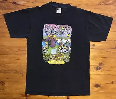 Buy Vintage 90s Pirate Days Weekend T-Shirt Skull Alexandria Bay NY Swashbuckler • 18.67£