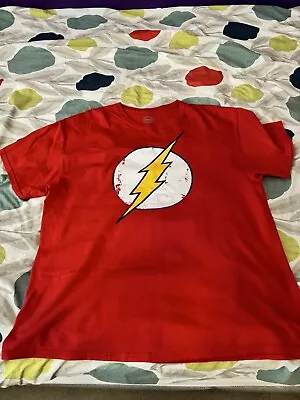 Buy The Flash T Shirt Official DC Comics Distressed Logo Red New Superhero • 7.50£