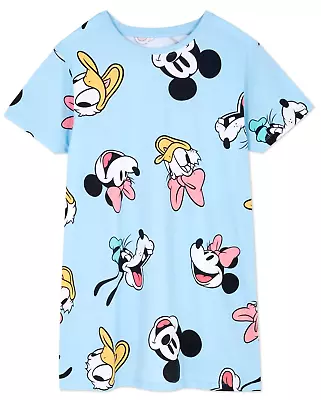 Buy Ladies Nightshirt DISNEY MICKEY & FRIENDS 6 - 24 T-Shirt Nightie Pyjamas Primark • 15.99£