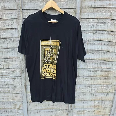 Buy Vintage 90s Star Wars Trilogy Movie Film Single Stitch T Shirt Mens XL • 24.99£