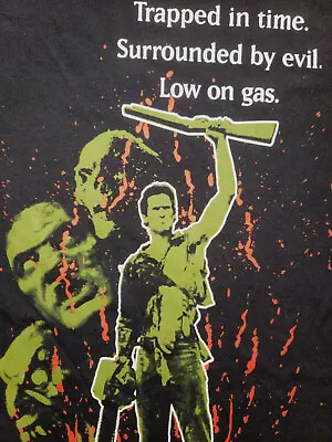 Buy Army Of Darkness Trapped In Time Surrounded By Evil BLACK Adult T-shirt • 13.97£