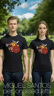 Buy Viking Warrior Duck Tee Conquer The Day With Quirky Humour Fun Norse Shirt • 14.95£