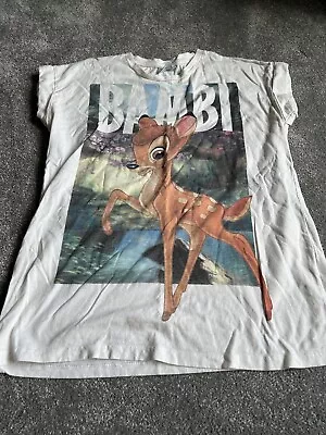 Buy Disney Bambi Tshirt Women’s Size 10 • 0.99£