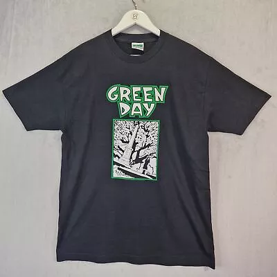 Buy Vintage 2003 Green Day T-Shirt Mens Large Black 39/Smooth Cinder Block Punk • 99.99£