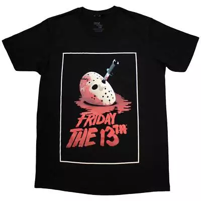 Buy Friday The 13t - T-Shirts - Medium - Short Sleeves - Jason Blood Mask - N500z • 12.28£