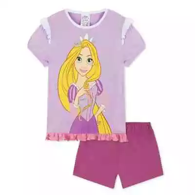 Buy Girls Disney Princess Rapunzel Short Pyjamas Shortie Pjs • 7.50£