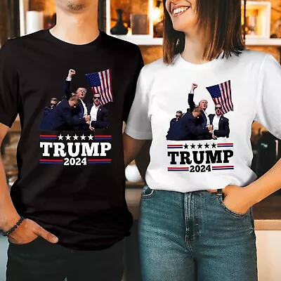 Buy DT (7) Donald Trump Make America Great Again MAGA 2024 Never Surender T-shirt • 5.99£