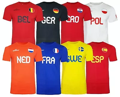 Buy Mens Football T Shirt THE EUROS European National Team Flag Top • 7.99£