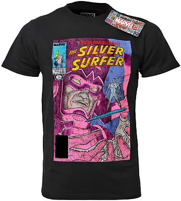 Buy Silver Surfer T Shirt No. 1 Official Marvel Comic Cover Art Galactus New S-2XL • 13.99£