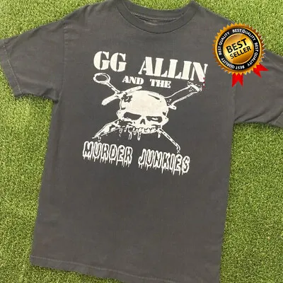 Buy 80s GG Allin Band T Shirt Short Sleeve Gift For Fans Shirt Black NB263 • 6.37£