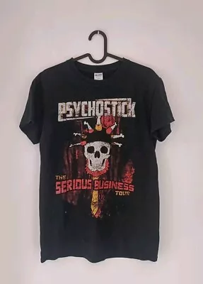 Buy Psychostick The Serious Business Tour 2018 T-shirt Size Small Heavy Metal Black • 19.99£