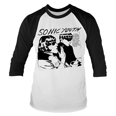 Buy SONIC YOUTH - GOO (WHITE/BLACK) WHITE 3/4 Sleeve Baseball Tee Small • 12.41£