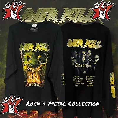 Buy Overkill Scorched   T Shirt Size M  Long Sleeve Slayer Metallica Anthrax • 26.04£