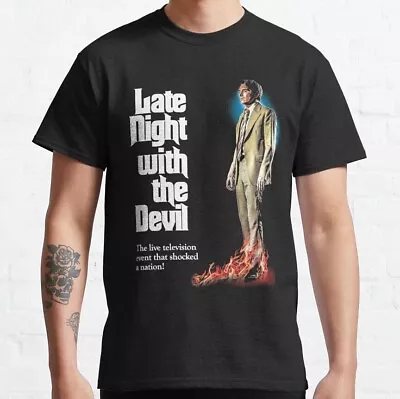 Buy Night With The Devil  Classic Retro Vintage T-Shirt, S-5XL • 24.26£
