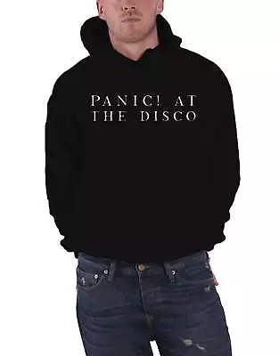 Buy Official Mens Panic At The Disco Hoodie Cosmic PATD Band Logo Panic! Black XXL • 14.95£