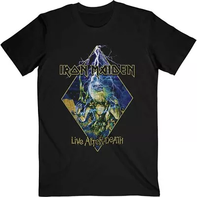 Buy Iron Maiden T Shirt Live After Death Diamond Band Logo Official Mens Black XXL • 17.95£